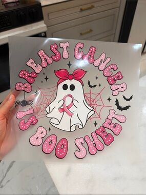Breast cancer Halloween 10 inch DTF T-shirt transfers @@@@